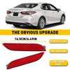 For 2018-2021 Toyota Camry Rear Bumper Lamp Light Reflector Red Lens Left+Right