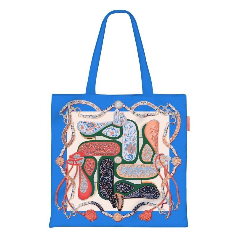 Printed Canvas Bag Women's Hand Bag Large Capacity Student Tutoring Shoulder Bag