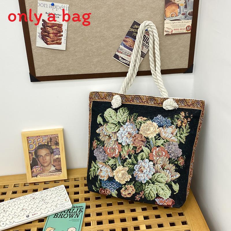 Canvas Damen-Tragetasche Mit Stickerei Und Hellem Pailletten Für Den Täglichen Gebrauch