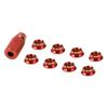 Metal Switch Nut Wrench Radio Control Controller Upgrade Part Set for Futaba JR (Red)