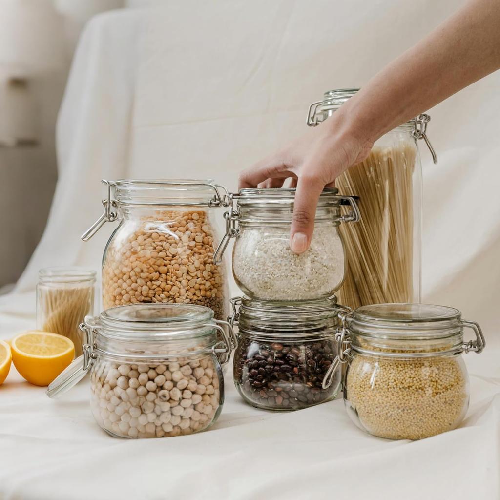 12 Pieces Rubber Seals for Glass Jars, Airtight and Leakproof Silicone Replacement Gasket Sealing Rings for Mason Jars, Elastic and Fits Most Sizes