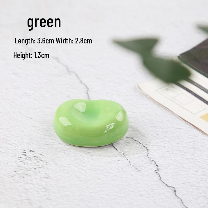 Cherry Blossom Ceramic Chopstick Rest - Japanese Style Table Ornament for Home and Hotel Dining.
