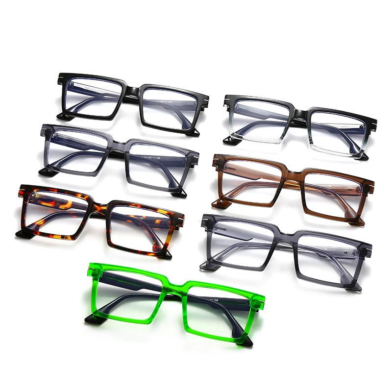 Retro Square Anti-Blue Light Glasses – Simple, Casual, Versatile Eyeglass Frames