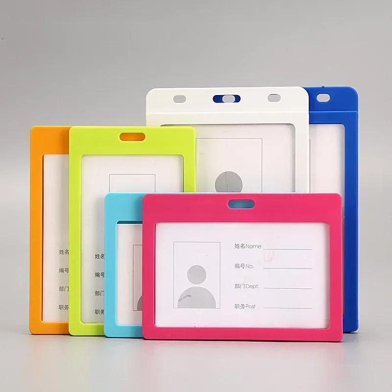 1PC Candy Color ID Credit Card Holder Badge Holder Bank Cards Protector Card Covers Student Bus Card Case Cards Sleeve
