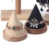1pcs Creative Wood Cone Bracelet Display Stand Ring Bangle Anklet Chain Necklace Jewelry Storage Rack HolderJewellery Props