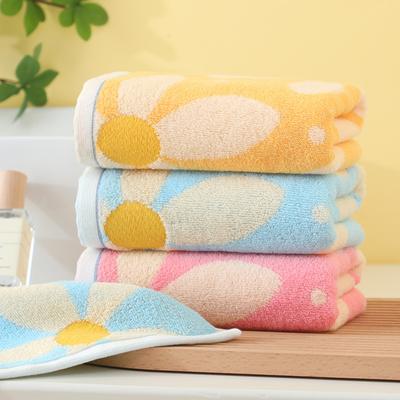 Floral Bath Towel Cotton Soft Absorbent Hand Towel Fast Drying Washcloth Bathroom Towel for Face Spa Kitchen Gym Hotel