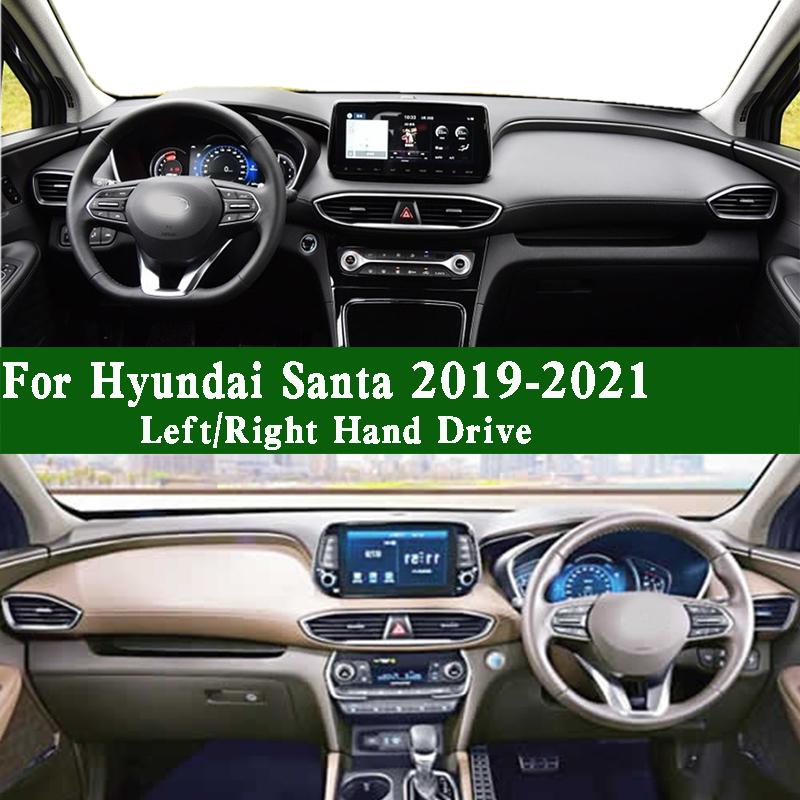 For Hyundai Santa Fe Mk4 Dashboard Cover trument Panel Protective Pad Dash Mat Anti-Dirt Proof Ornaments