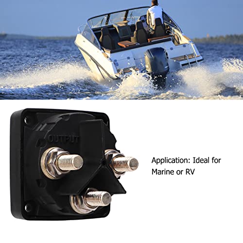 KIMISS Batterie-Trennschalter-Kit, 300A Batterie-Wahlschalter, Schwerlast 3-Positionen Marine-Batterie-Trennschalter für Wohnmobile und Boote