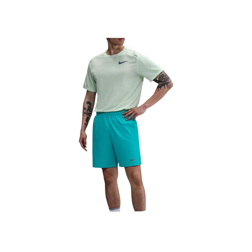 Nike Dry Fit Comfortable Trendy Fashion Solid Color Versatile Sports Shorts Men Shorts Cyan DV9360-345