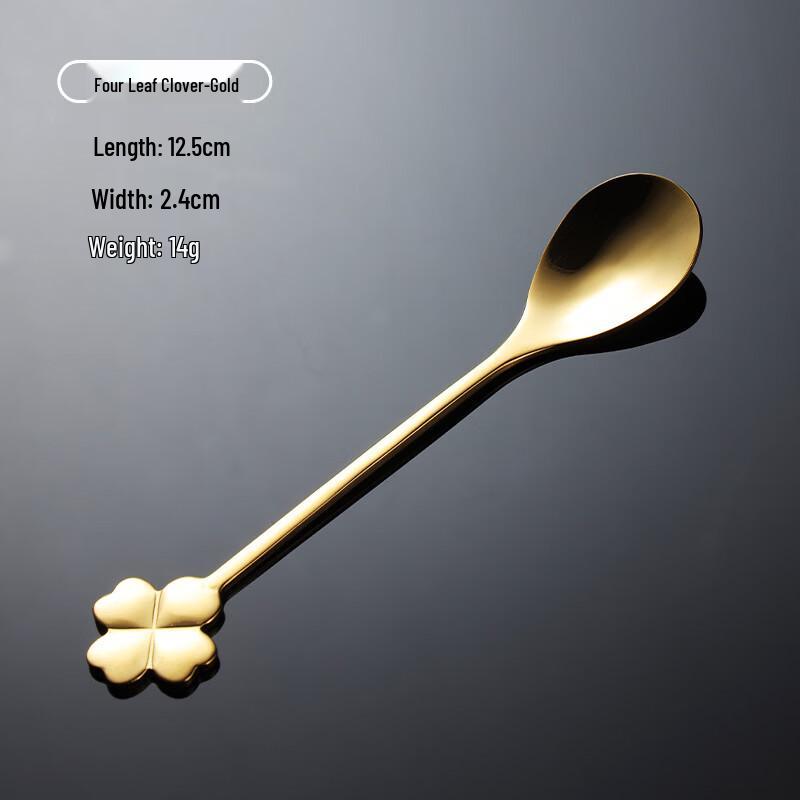 Qianxing Gold Titanium-Plated Coffee Spoon Wedding Gift Set