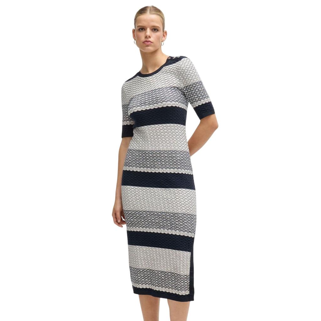 Boss Womens/Ladies Etanah Stripe Structured Dress