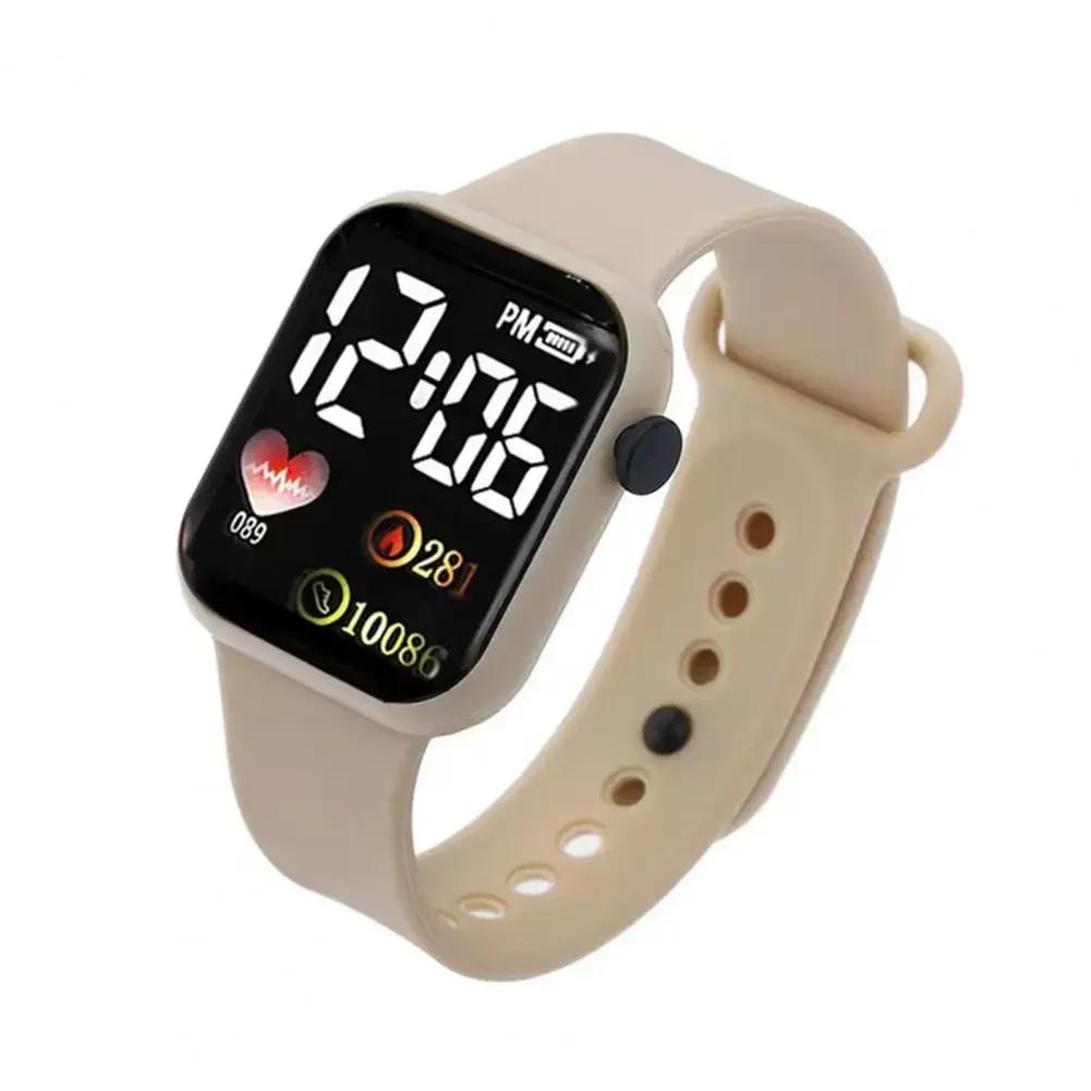 Led Digital Display Waterproof Electronic Watch Smart Watch Sport Fitness Led Digital Display Children Watch Children Universal
