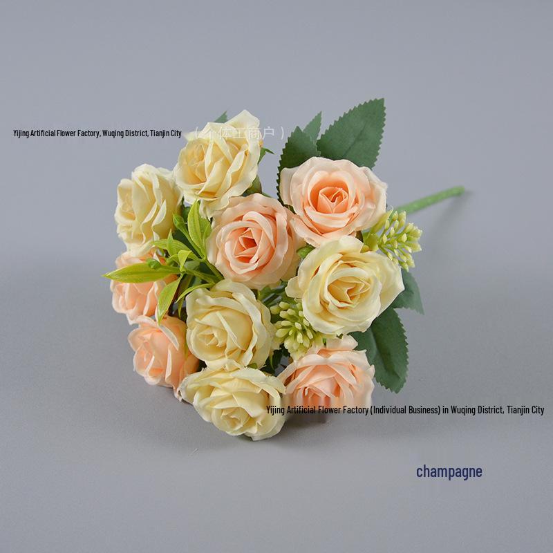 Artificial Osmanthus Rose Bouquet – Fresh Style Home Decoration with Multi-Headed Small Roses