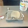 Mesh Cosmetic Bag Portable Mesh Storage Pouch Lightweight Sundries Storage Bag Multi-purpose Square Coin Purse with Zipper