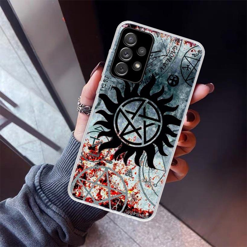 Supernatural SPN Dean Sam Phone Case For Samsung Galaxy A52 A51 A50S A32 A22 A12 A02S A72 A71 A31 A70 A30S Note 20 Ultra 10 Plus