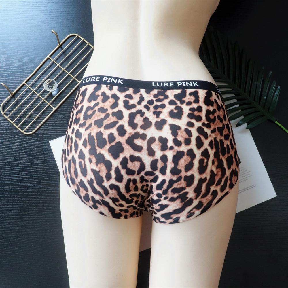 Einfache, modisch bedruckte einteilige High-Spring-Unterwäsche für Damen aus Eisseide, mittlerer, niedriger Bund, Damenslips