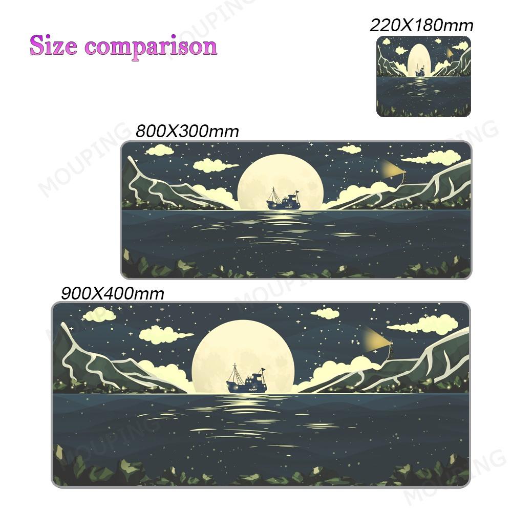 Space Mouse Pad Company Desk Mat Aesthetics 90x40 80x30 Pc Accessories Laptop Pad Large Table Mat Keyboard Deskmats Blue Office