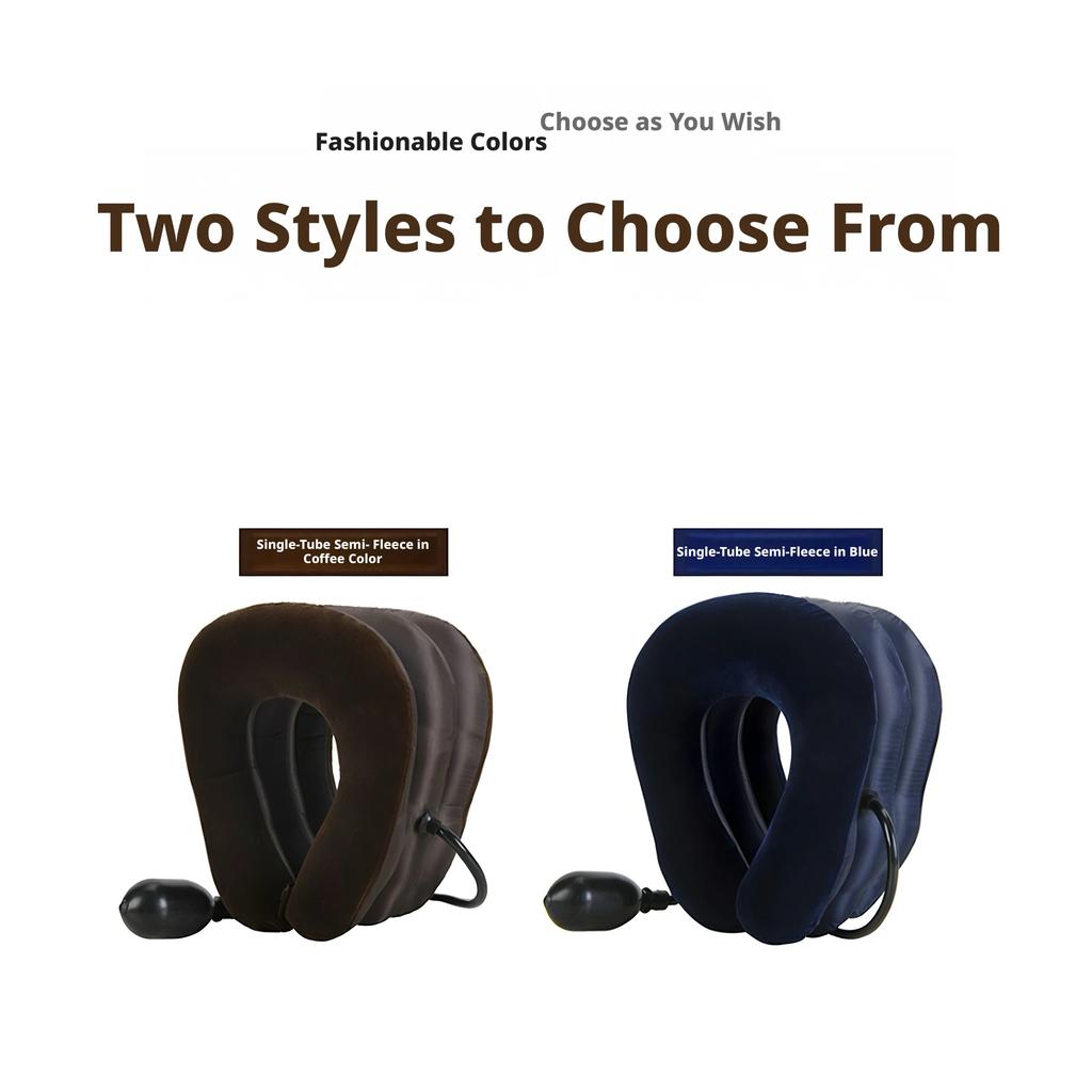 Xiaomi 3-Layer Single Tube Inflatable Neck Traction Collar Lightweight Air Neck Support Pillow Relieve Neck Discomfort Travel Home Use