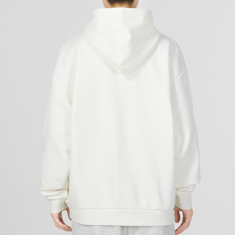 Adidas Graphic Print Sports Casual Hoodie Men Tops White IB3028