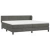 Vidaxl Continental Bed With Mattress, Dark Grey Velvet, 200X200Cm