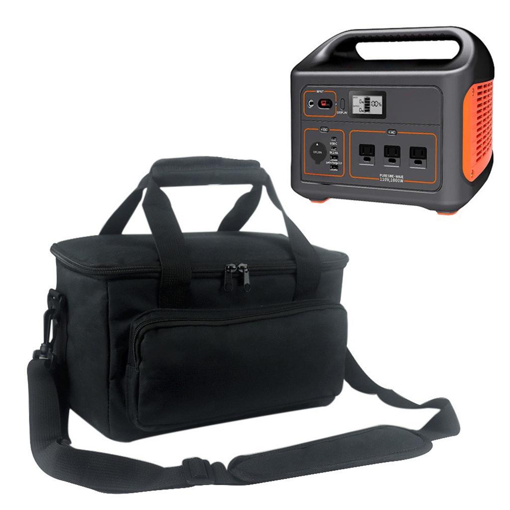 Power Station Storage Bag With Multiple Padded Compartments For Travel Generator Accessories Organizer