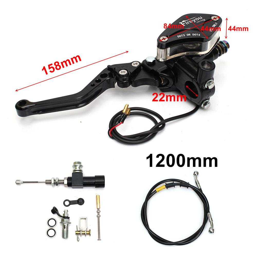Universal 12.7mm Motorcycle Hydraulic Clutch Kit wIth Lever for Honda Yamaha Kawasaki Suzuki Motos Embrague Repair Accessories