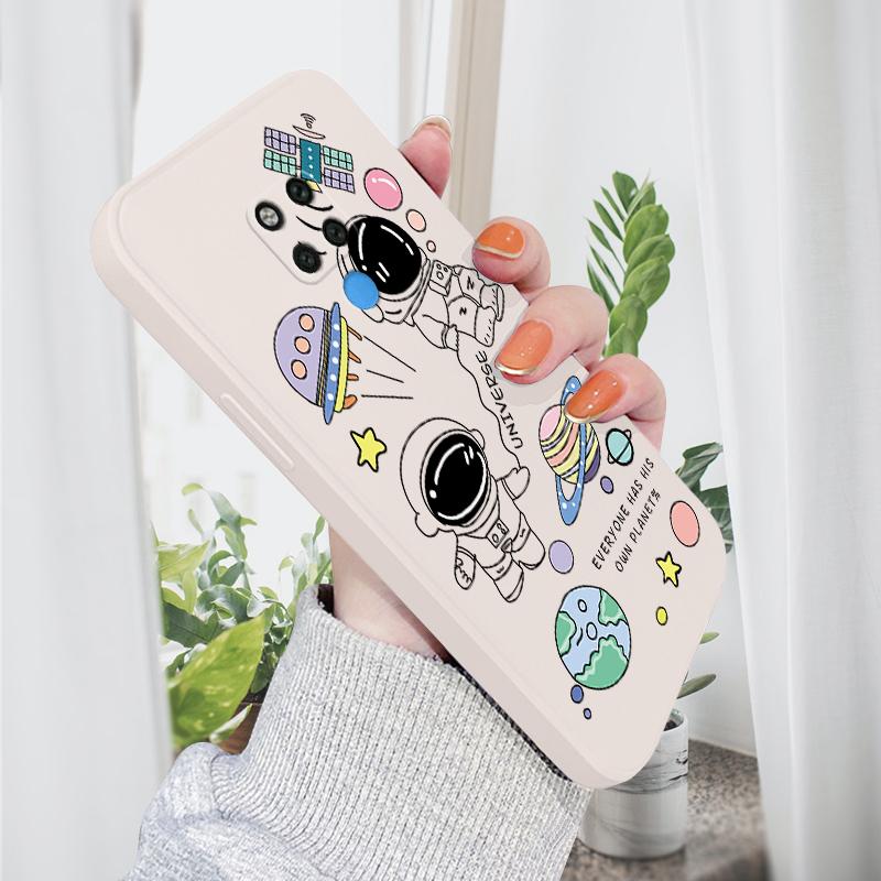 

Чехол для телефона с мультяшным красочным узором, квадратный, жидкий, силикон, TPU, полное покрытие, противоударный, защитный чехол для камеры Huawei Honor Vivo Vivo Y20T белый