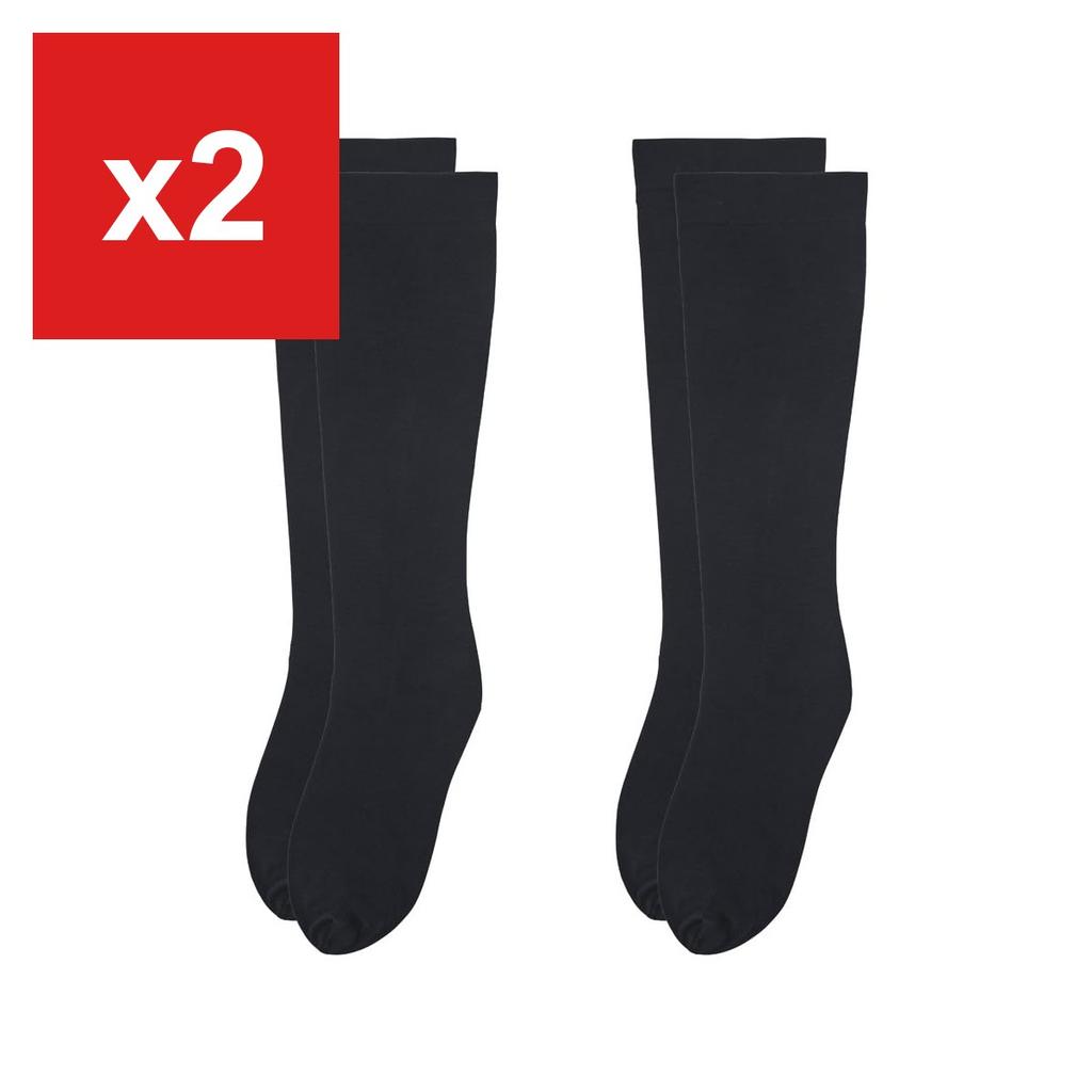 GUNZE Stocking-Look Socks SABRINA/ 2-Pair Set Knee-High Socks