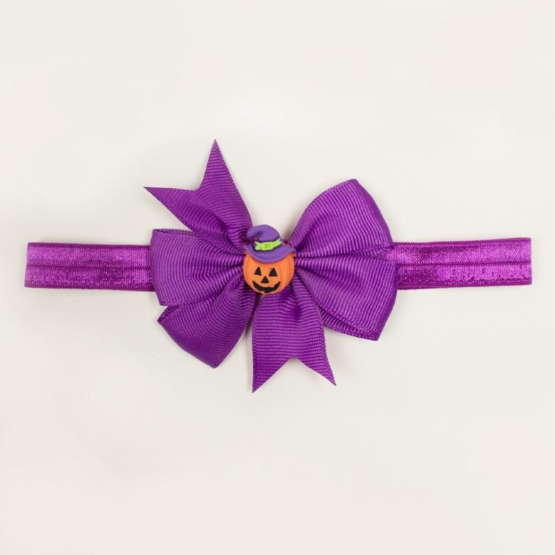 

New Halloween Baby Headband, Easter Pumpkin Baby Bow Headband Webbing, Children s Hair Accessories