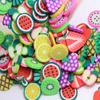 20*20*2mm Slime Füllung Erdbeere Polymer Clay Streusel für Kinder DIY Weicher Ton für Bastelton Nagelkunst Scrapbooking Dekoration DIY