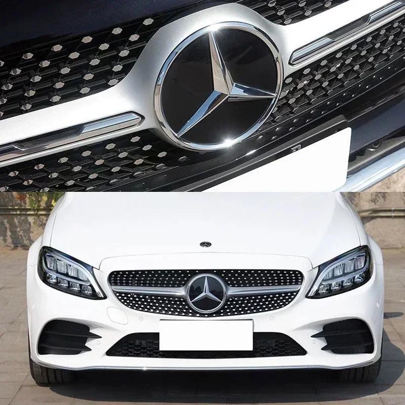 TVE4  For Mercedes-Benz W164 ML-class Before 2013 185mm 3D ABS logo The front grille star logo badge mirror bottom