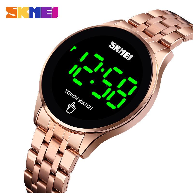Orologio da uomo SKMEI con display LED Touch Screen in acciaio inossidabile