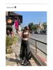 American Retro High-Waisted Wide-Leg Jeans for Women - Spring/Summer Lazy Style