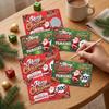 10/20 Sztuk Kart zdrapka Karty do zdrapania Xmas Interaktywna Gra Karty Świąteczna Loteria