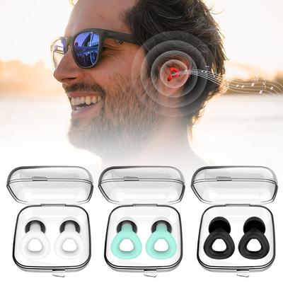 Noise Reduction Sound Insulation Silicone Earplugs for Business Trips Travel Portable Sleep Washable Soundproof Earplugs
