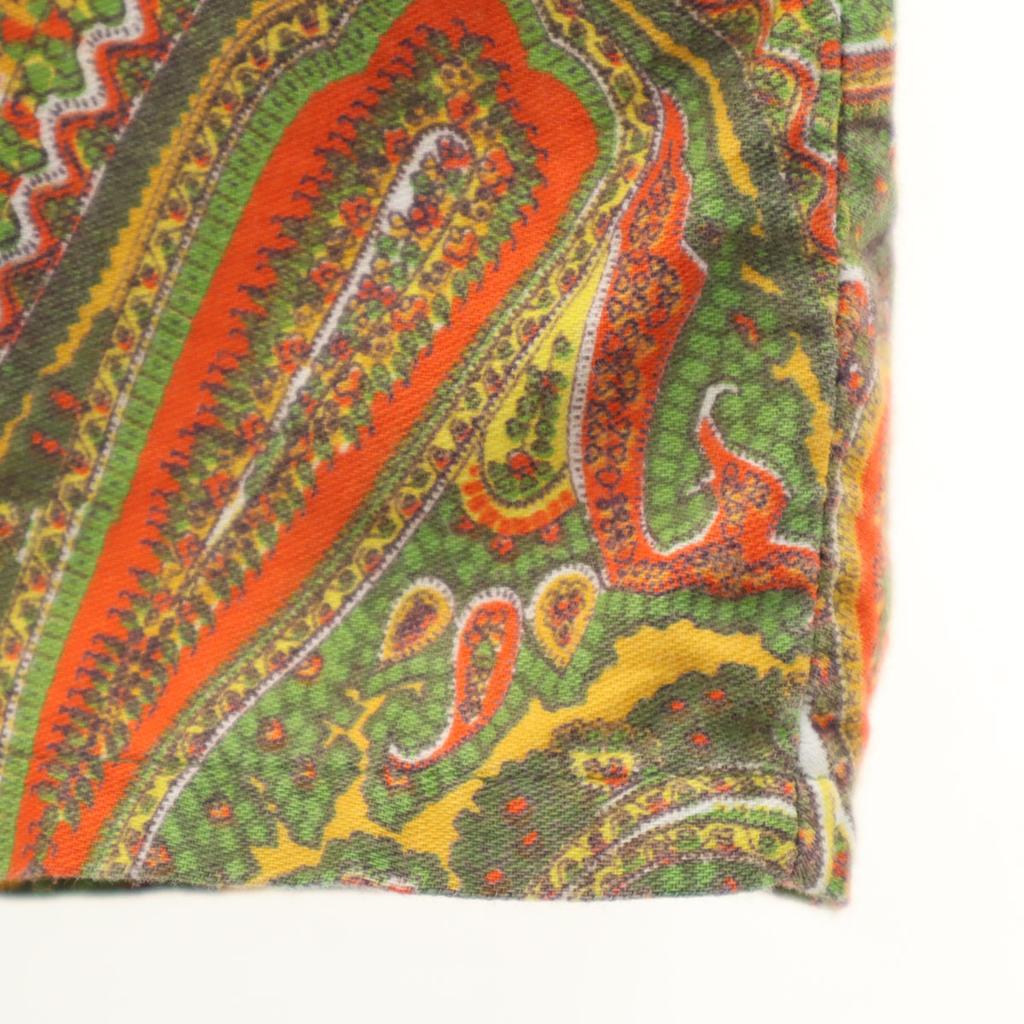 Count Velante 70s Vintage Paisley Pattern Short Sleeve Button Down Shirt Men's Used