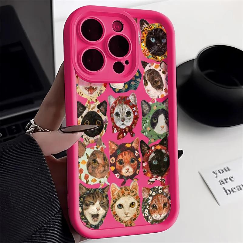 Niedliche Blumen Handyhülle Für iPhone 16 Pro Hülle iPhone 13 11 14 15 12 17 Pro Max 16E XR 7 8 Plus SE Cartoon Frosch Erdbeere Hülle