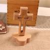 Standing Wooden Crosses Vintage Crucifix Sculpture Art Religious Crosses Ornament  Desktop