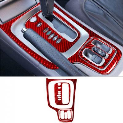 Red Carbon Fiber Interior Automatic Gear Shift Kit Cover Trim For Toyota Celica