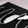 1/12Pieces White Permanent Marker 0.2mm Tip Quick Dry Water Resistant For Paper Leather Stone Wood Glass Clothes Metal