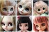 YR EARTH Custom Blythe Practice Face Parts S075 (White Skin, Set of 2)
