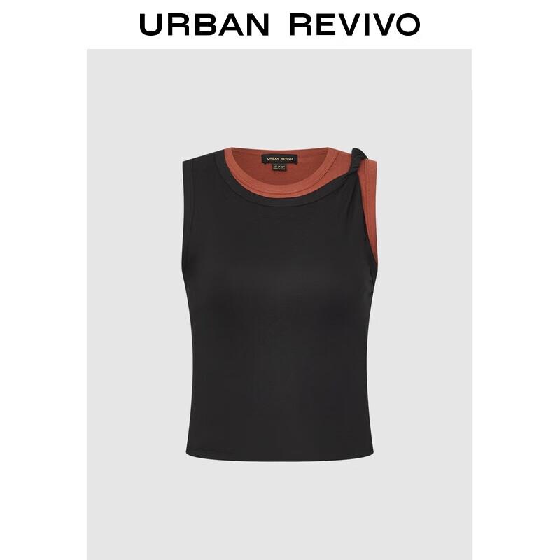 UR Women s Color Block Twist Knot Sleeveless Vest M