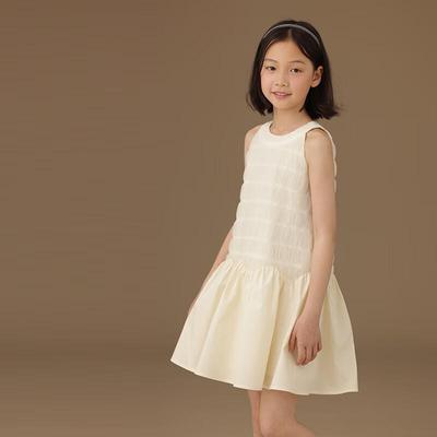 Hacikis Girls' French Style Sleeveless Summer Dress