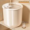 Rotatable Household Rice and Grain Storage Box: Insect & Moisture-Proof, Sealed, Compartmented Bucket
