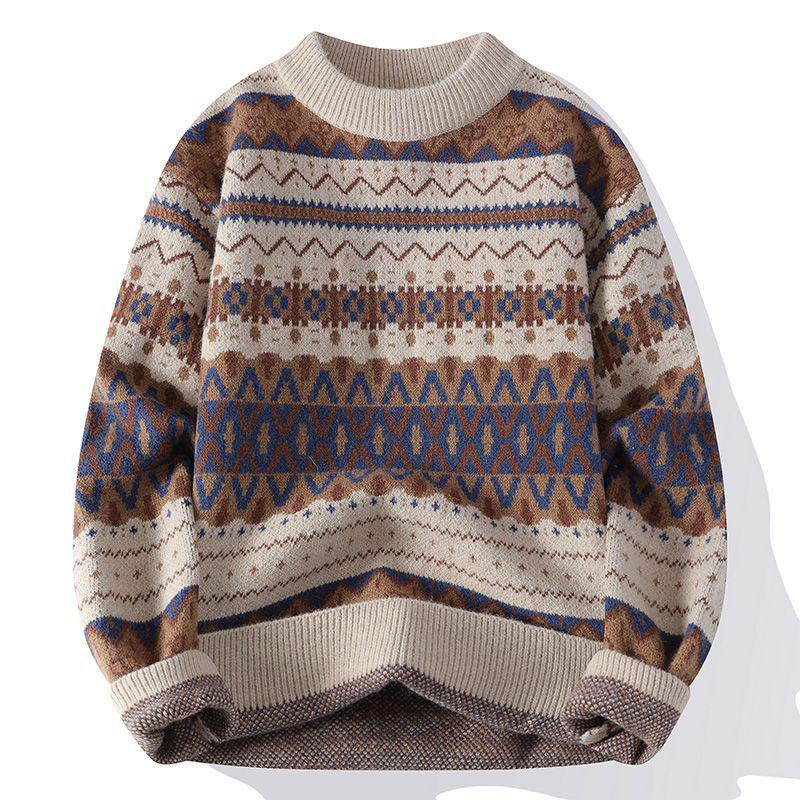 Pánský vintage úpletový rolák – Teplý a trendy na podzim/zimu