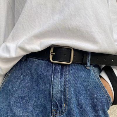 Unisex Retro Belt Multi Holes Adjustable Design Denim Western Style Jeans Belt Artificial Leather Pents Belt