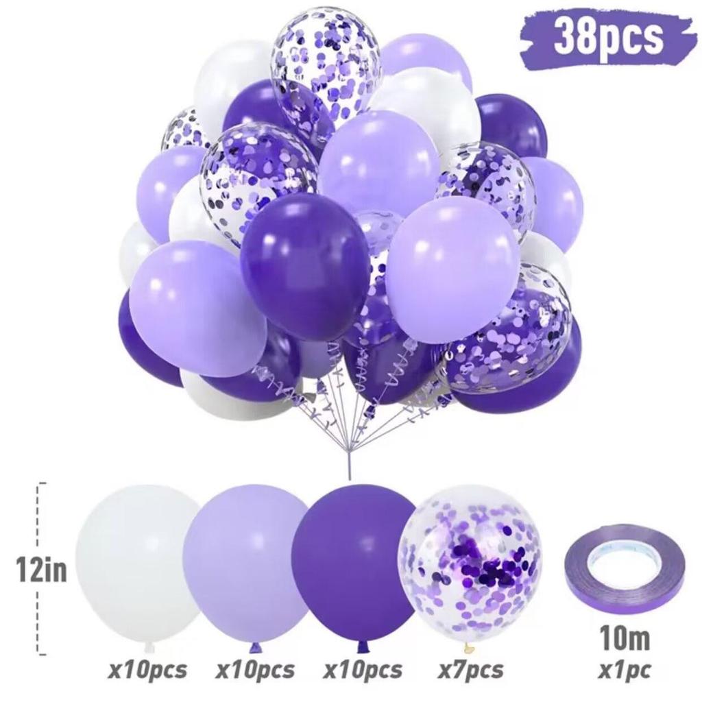 38/50pcs Confetti Latex Balloons Birthday Party Decoration Wedding Decor Baby Shower Globos Clear Air Balloons Valentine'S Day