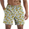Daily Summer New Straight Tube Printed Loose 3D Men's Casual Shorts Beach Shorts Breathable Comfortable Outdoor Sports Board Shorts