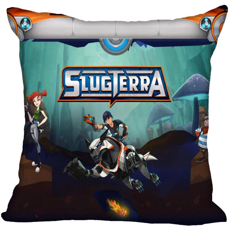 Neue Slugterra Anime Kissenbezug Schlafzimmer Home Office Dekokissenbezug Quadratisch Reißverschluss Kissenbezüge Satin Weich Kein Ausbleichen