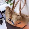 Yogodlns Canvas Women Handbags Large Tote Beach Shopping Bags Underarm Shoulder Bag For Female Casual Top-Handle Bags